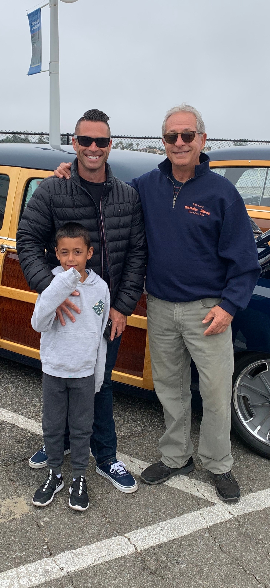 Jamie Rivoir with his son Jaxson and father Richard, three generations of the Rivoir family